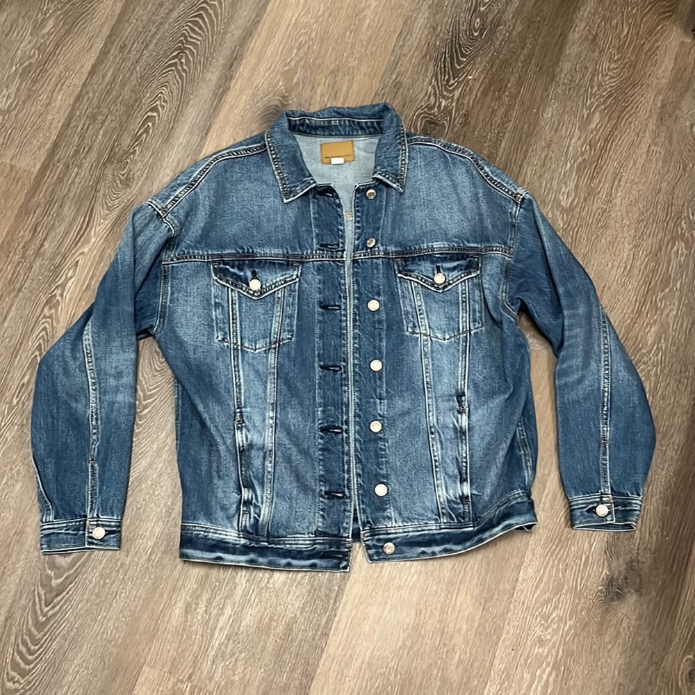 American Eagle oversized boyfriend jean jacket